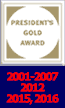 [President's Gold Award 2001-2007 & 2012]